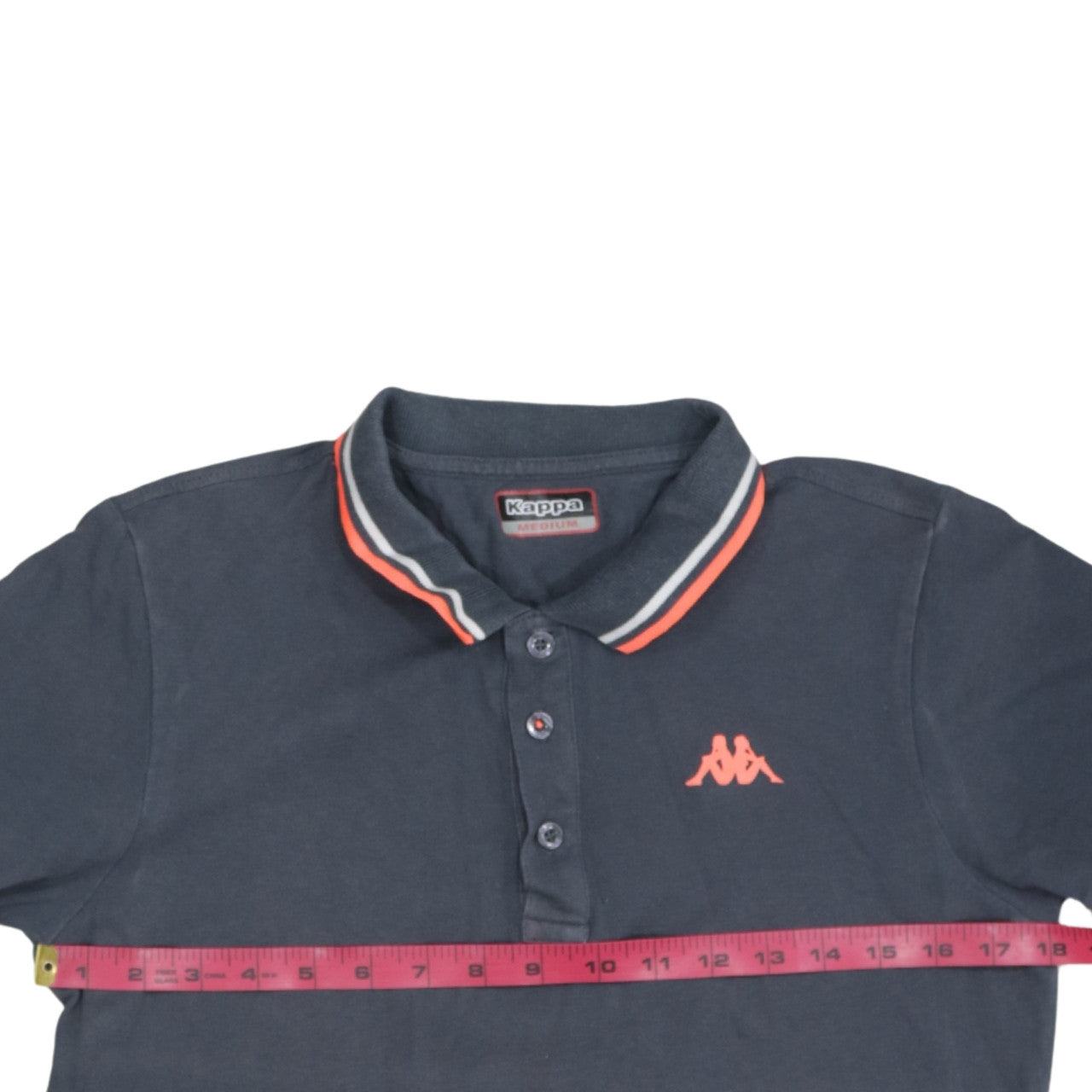 Kappa Men's Blue Medium Polo Shirt with Logo Trim