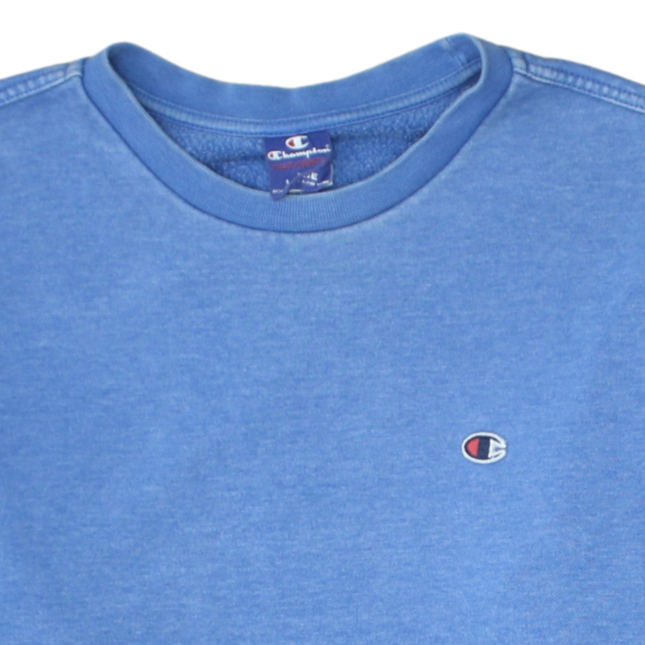 Champion Men's Blue Crew Neck Pullover Sweatshirt Large