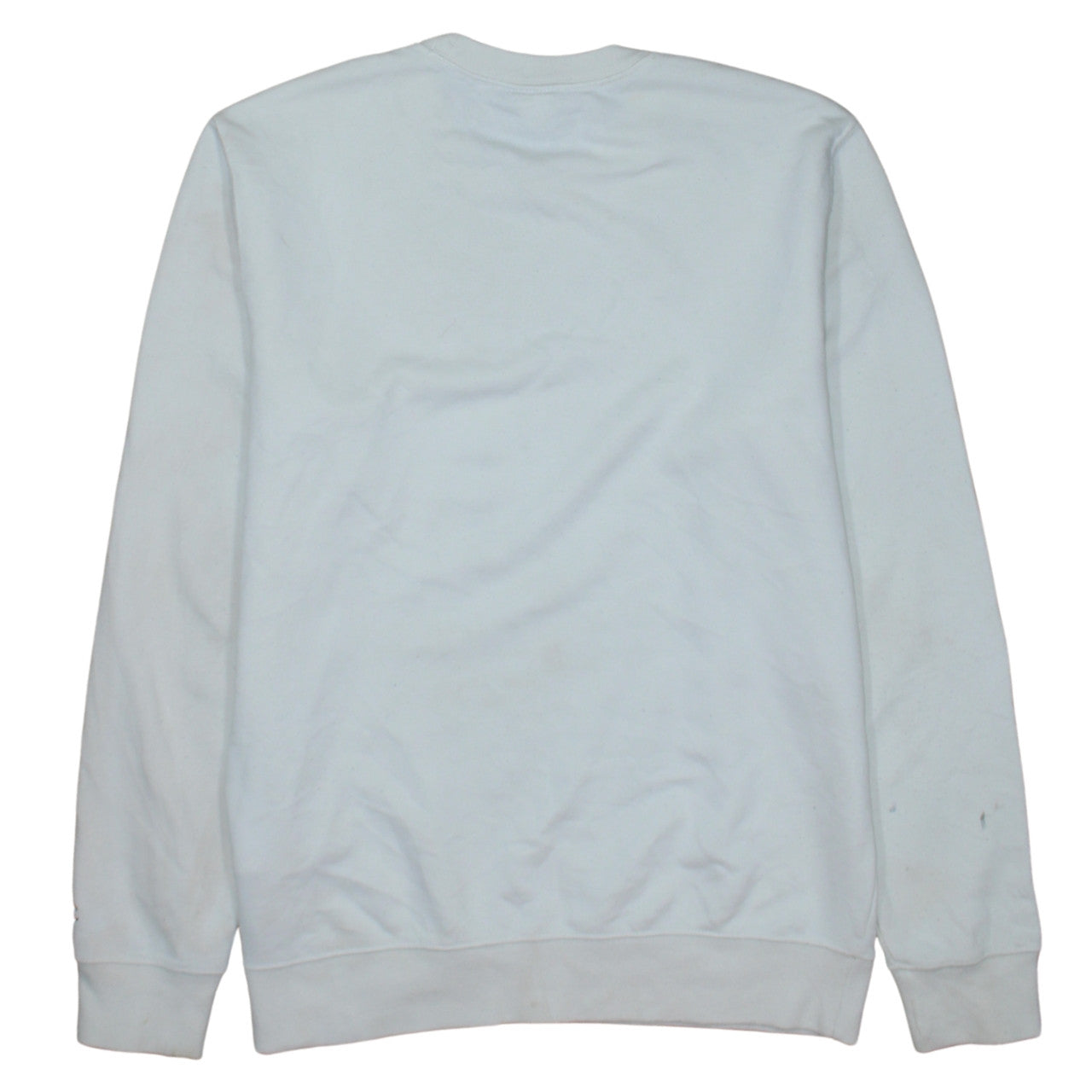 Champion Mens White Small Pullover Crew Neck Sweatshirt