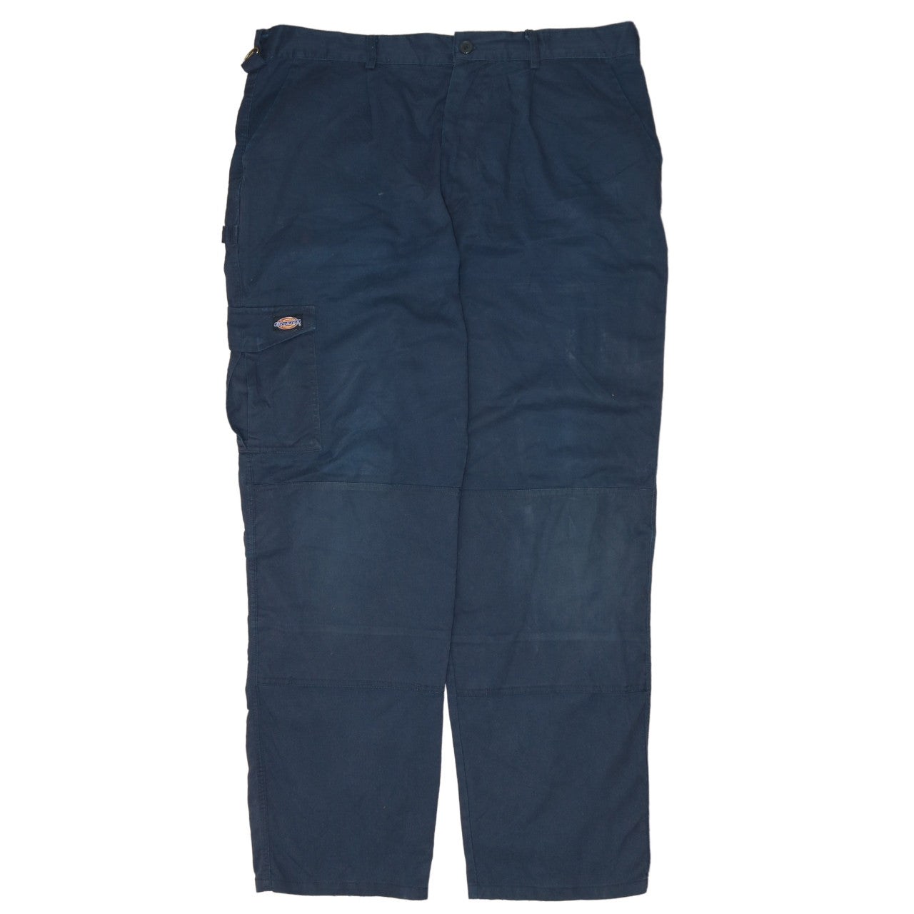 Dickies Redhawk Men Blue Cargo Workwear Trousers 40 Regular Cotton Blend
