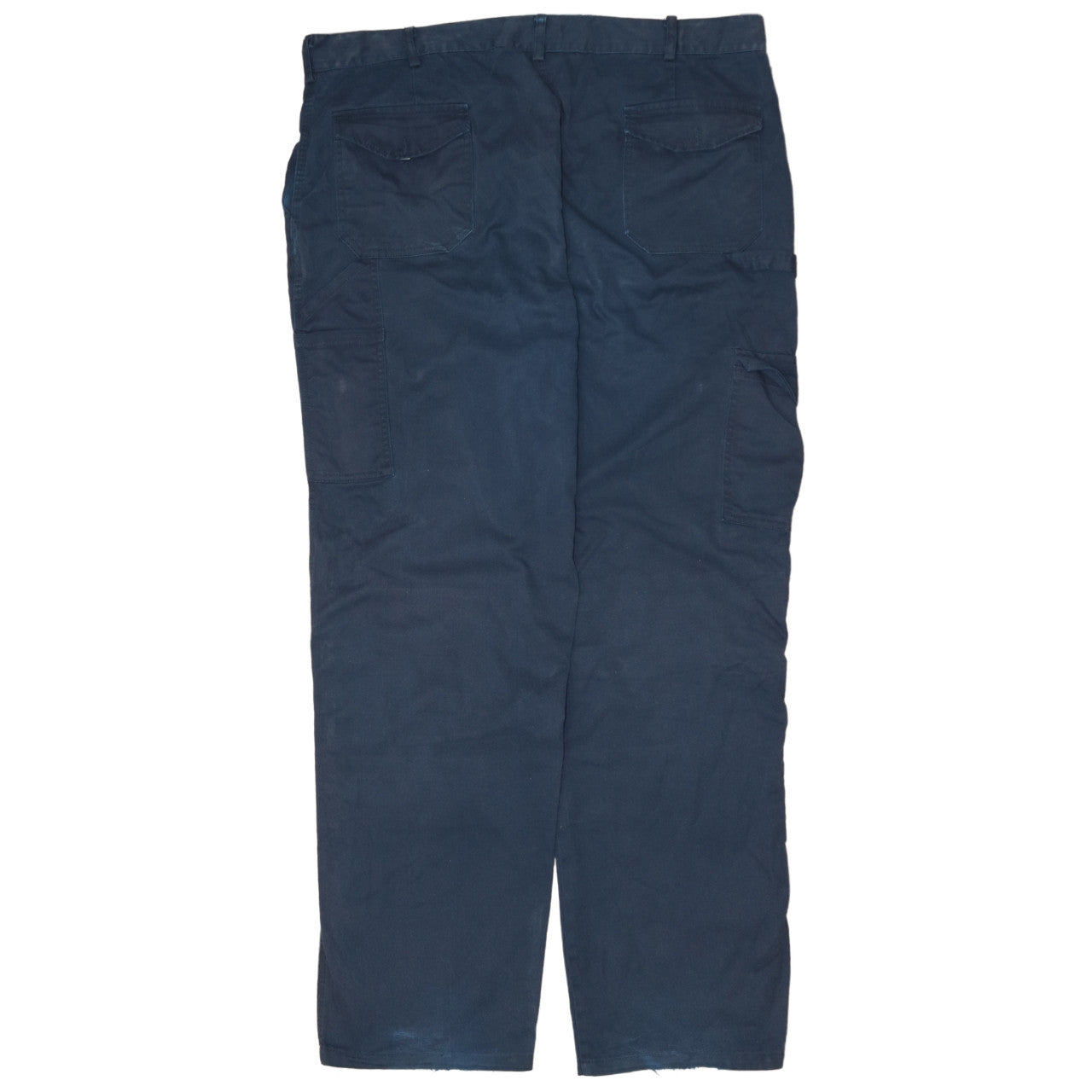 Dickies Redhawk Men Blue Cargo Workwear Trousers 40 Regular Cotton Blend