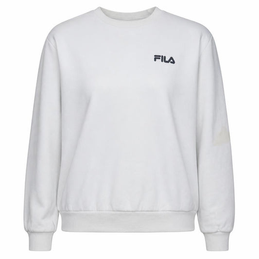 FILA Womens White XS Crew Neck Pullover Logo Sweatshirt