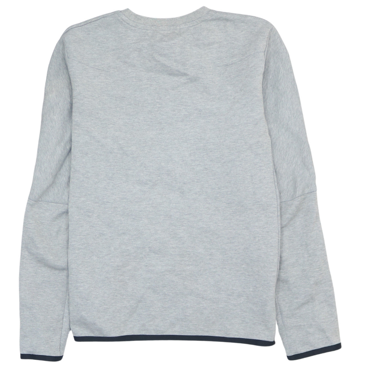 Nike Men's Grey Small Pullover Crew Neck Sweatshirt Zip Pocket