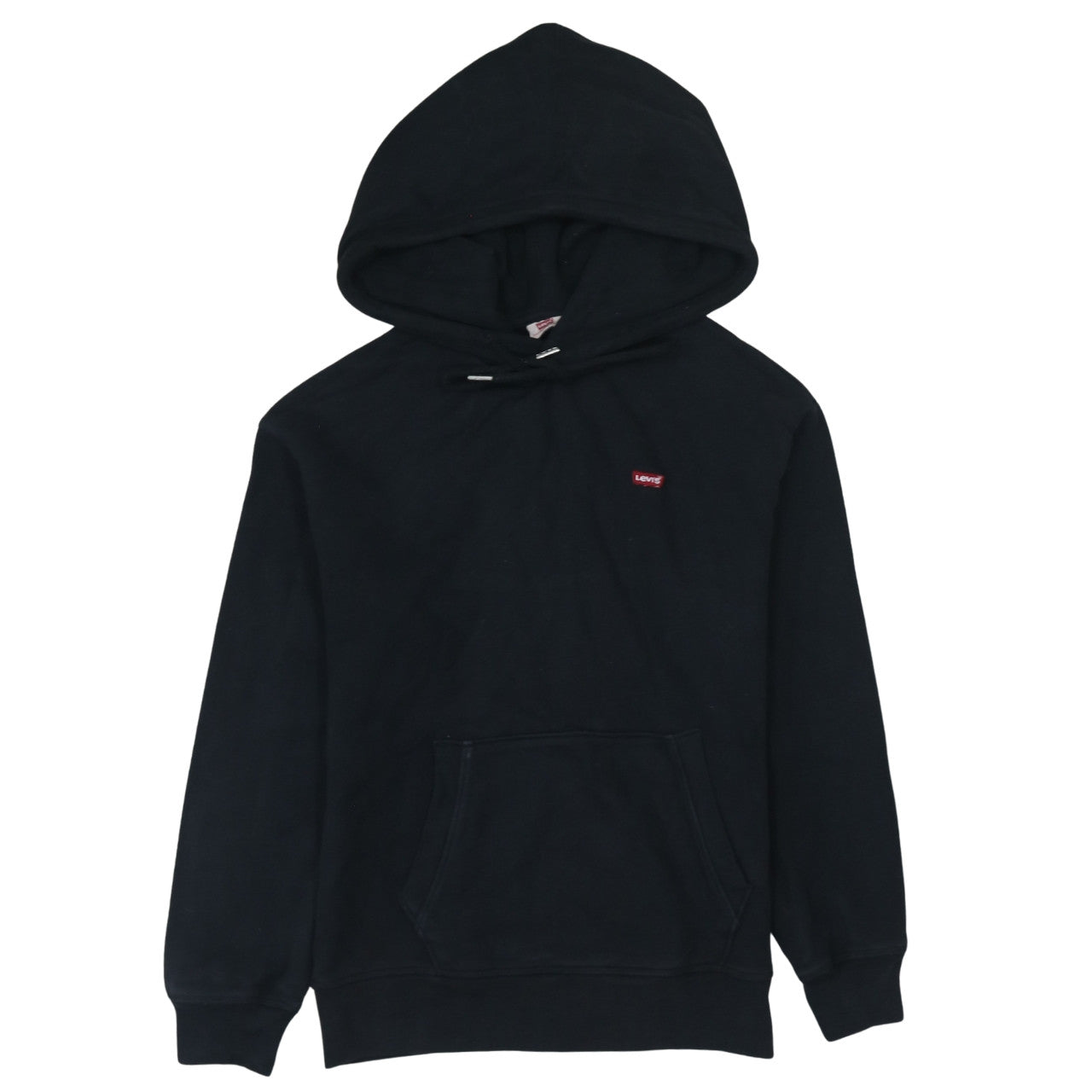 Levi's Mens Black Pullover Hoodie XS Cotton Fleece Sweatshirt