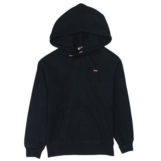 Levi's Mens Black Pullover Hoodie XS Cotton Fleece Sweatshirt