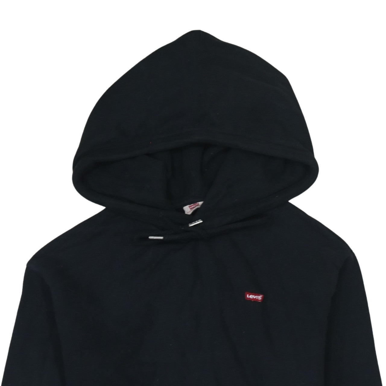 Levi's Mens Black Pullover Hoodie XS Cotton Fleece Sweatshirt