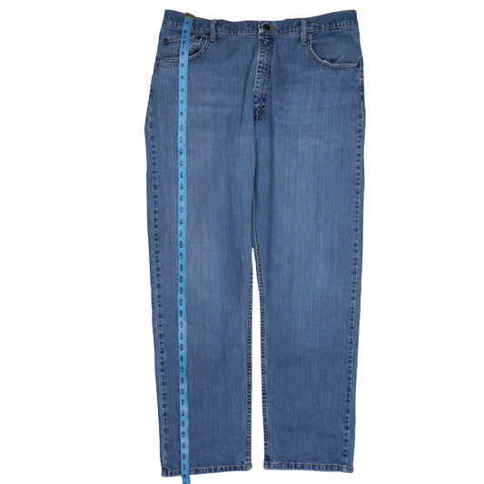 Wrangler Men's Blue Relaxed Fit Straight Denim Jeans 38W x 30L