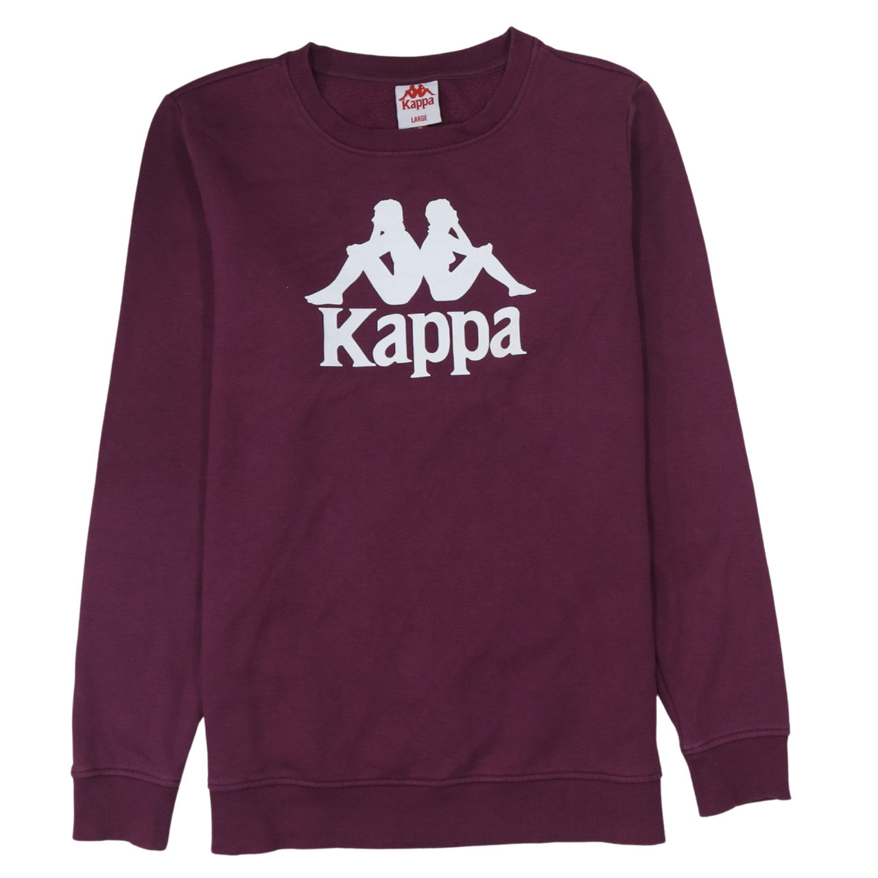 Kappa Men's Purple Logo Crew Neck Sweatshirt Size L