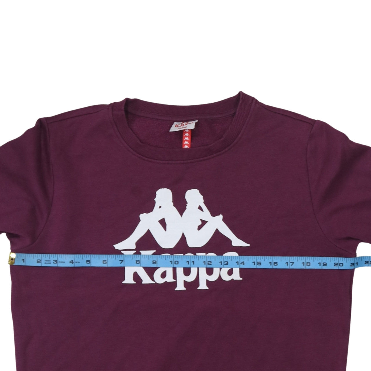 Kappa Men's Purple Logo Crew Neck Sweatshirt Size L