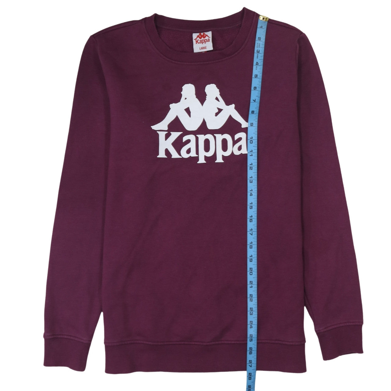 Kappa Men's Purple Logo Crew Neck Sweatshirt Size L