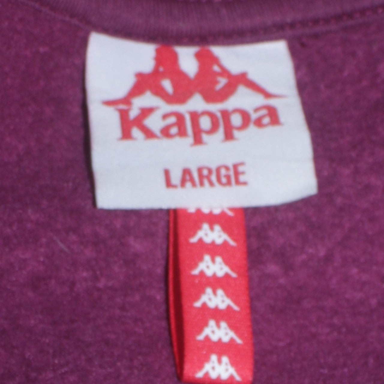 Kappa Men's Purple Logo Crew Neck Sweatshirt Size L