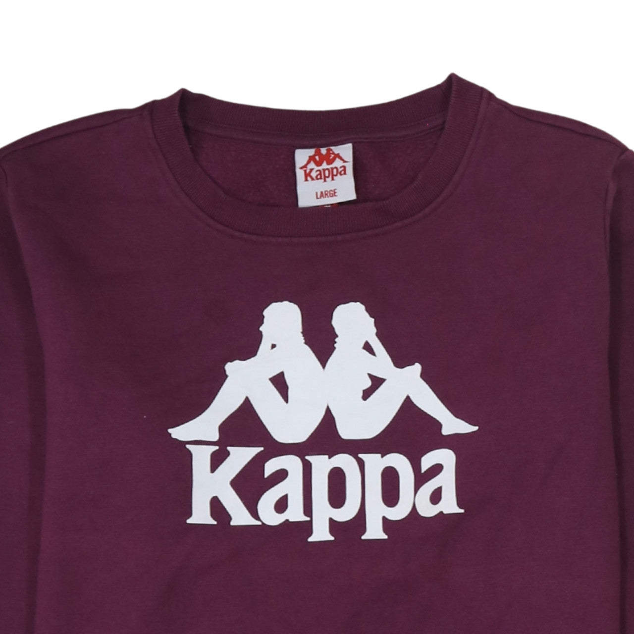 Kappa Men's Purple Logo Crew Neck Sweatshirt Size L