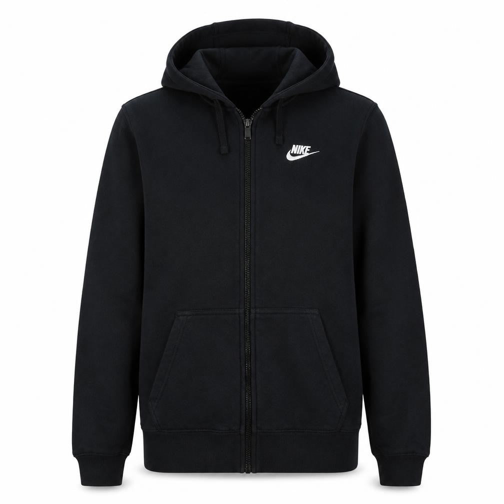 Nike Men's Black Full Zip Hoodie Sweatshirt Size S