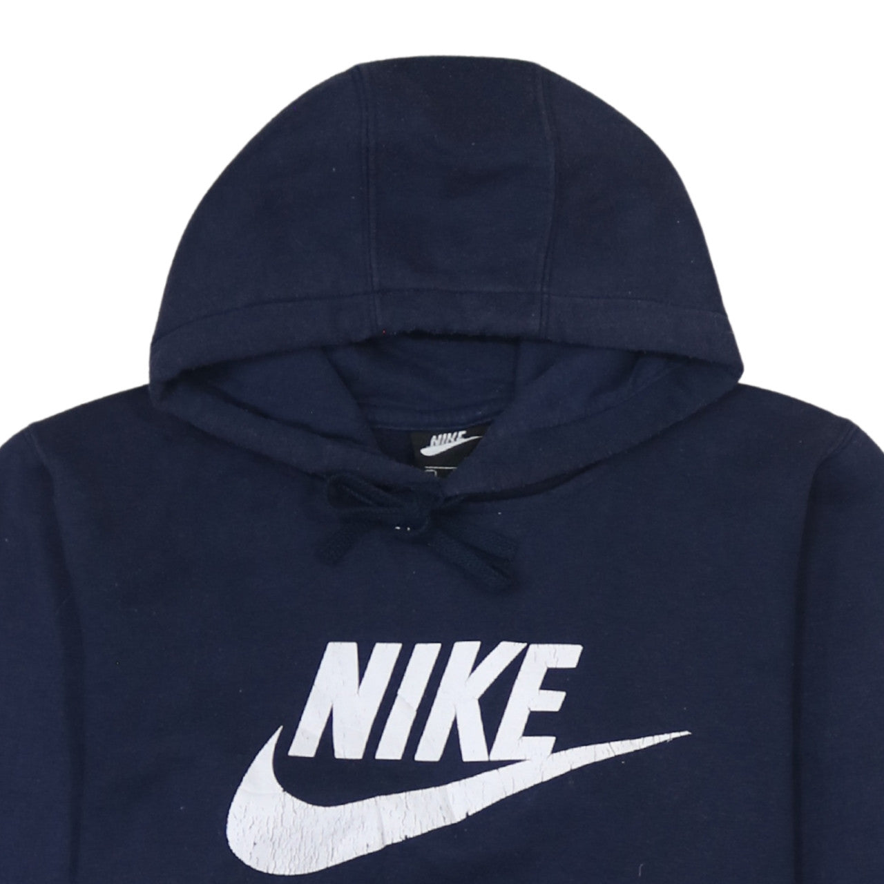 Nike Men's Blue Pullover Hoodie Small Logo Fleece Sweatshirt