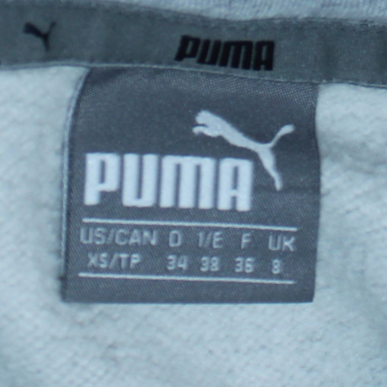 Puma Womens Grey Hoodie XS Relaxed Fit Pullover Sweatshirt