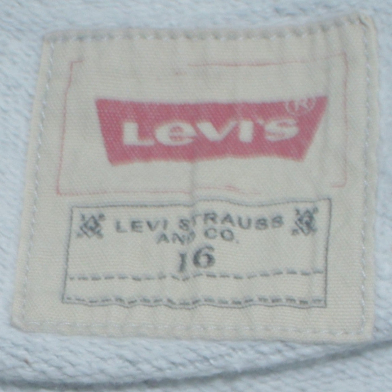 Levi's Boys Grey Pullover Logo Hoodie Size 16 Years Regular Fit