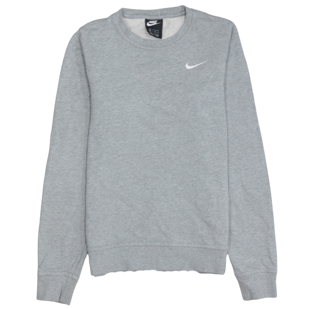 Nike Women’s Grey XS Pullover Sweatshirt 100% Cotton Crew Neck