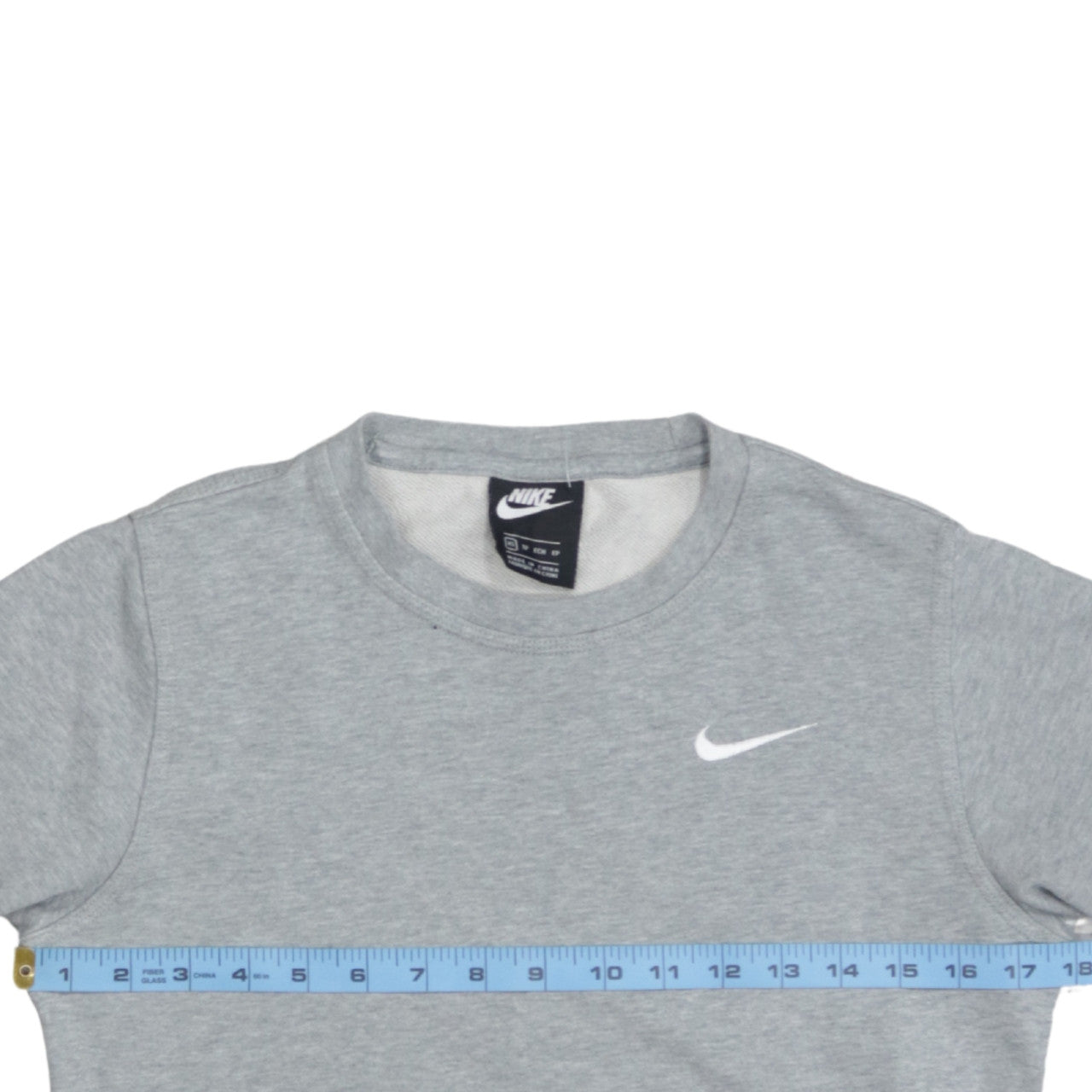 Nike Women’s Grey XS Pullover Sweatshirt 100% Cotton Crew Neck