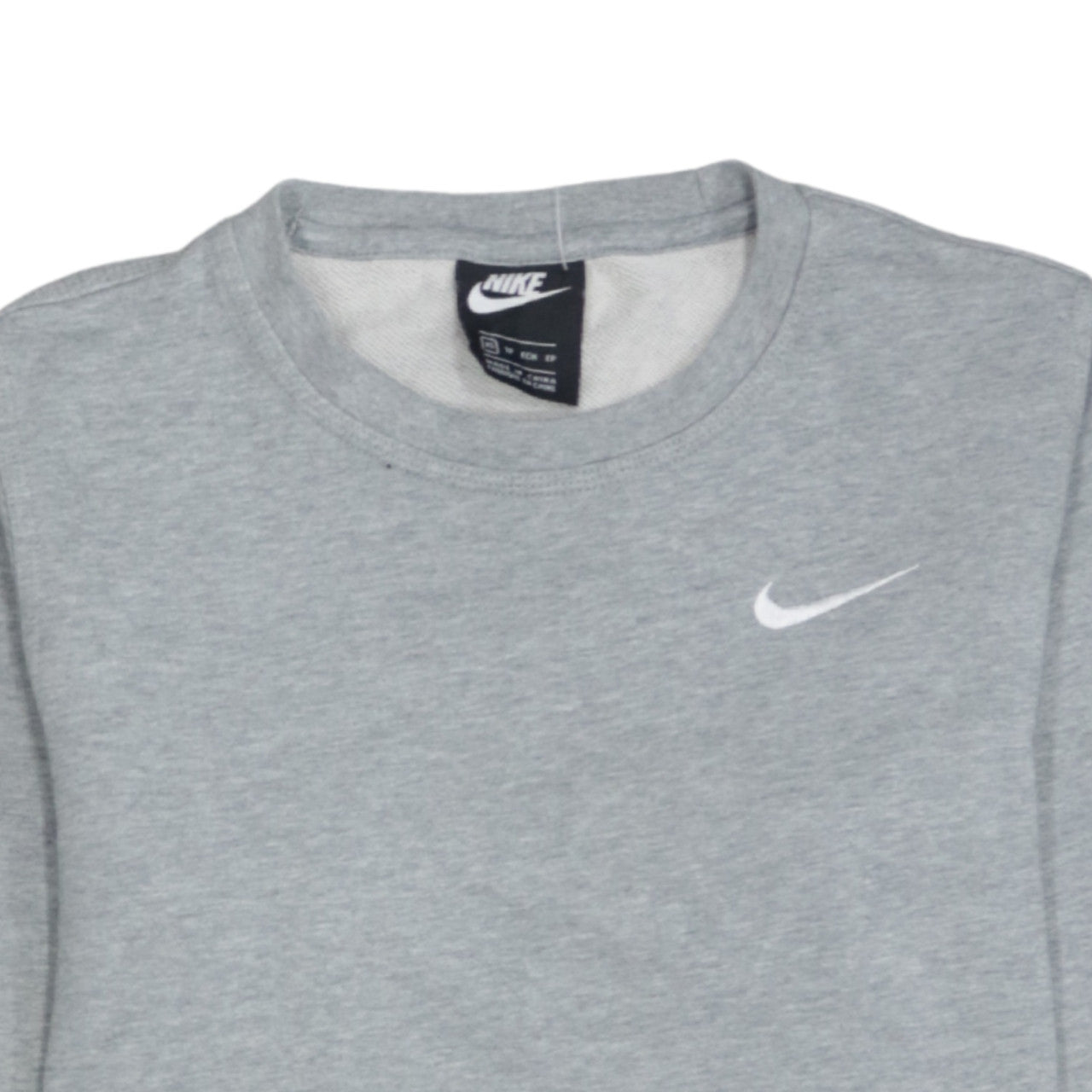 Nike Women’s Grey XS Pullover Sweatshirt 100% Cotton Crew Neck