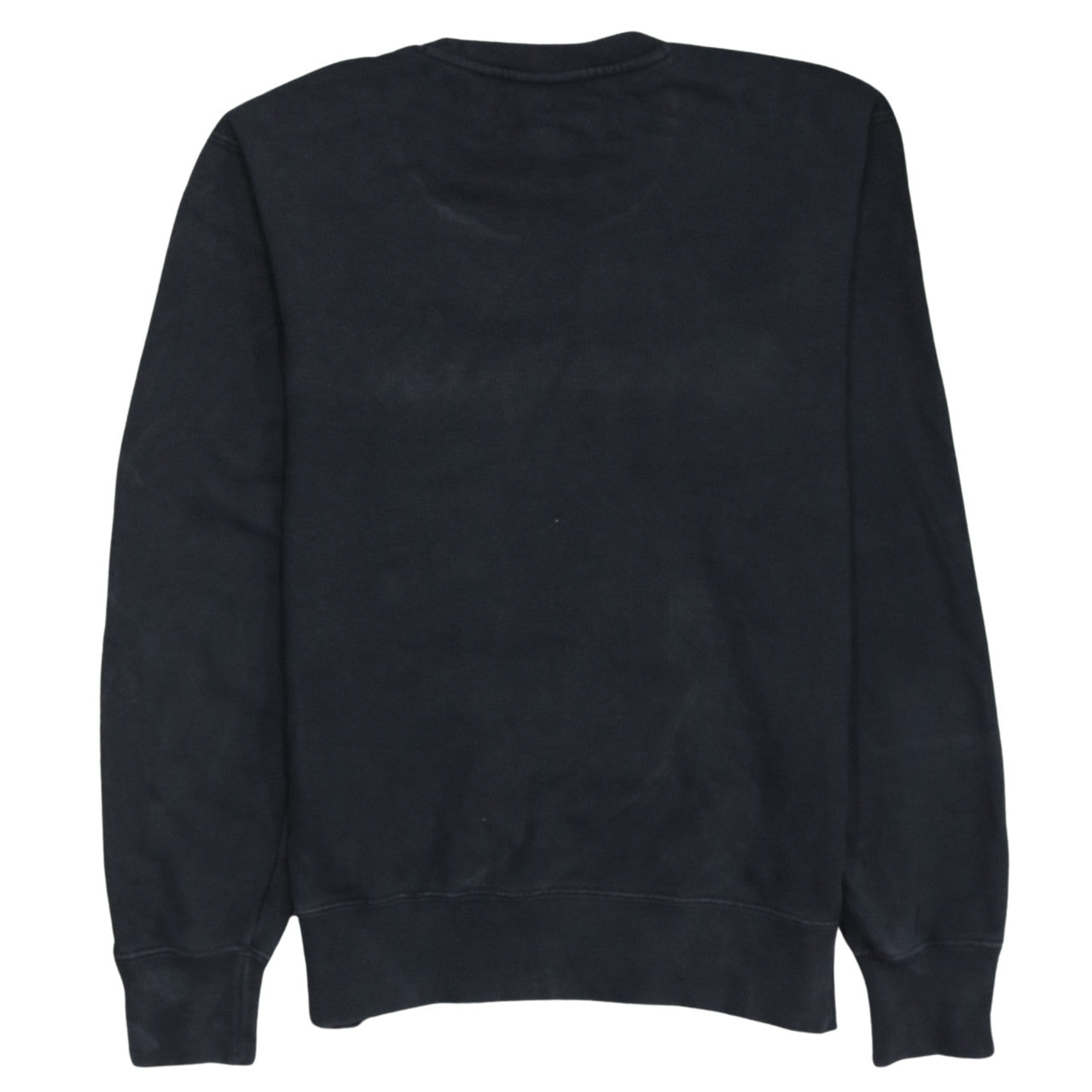Champion Men Black Small Pullover Sweatshirt Embroidered Logo Cotton