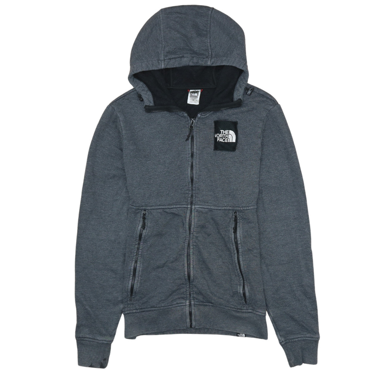 The North Face Men's Grey Full Zip Hoodie Size S Regular Fit