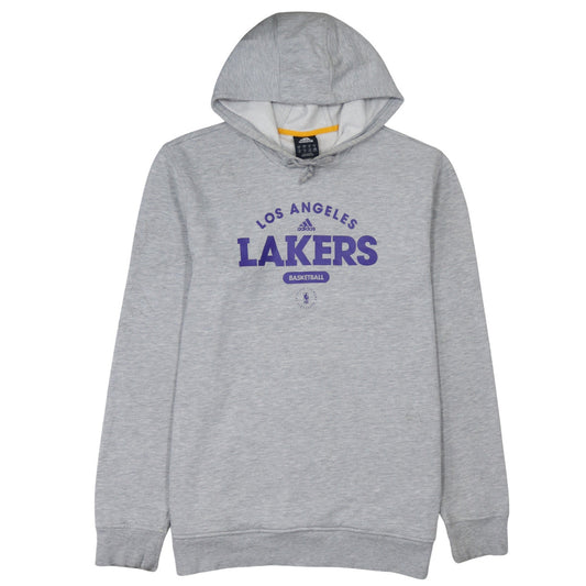Adidas Men's Grey Los Angeles Lakers XL Pullover Hoodie