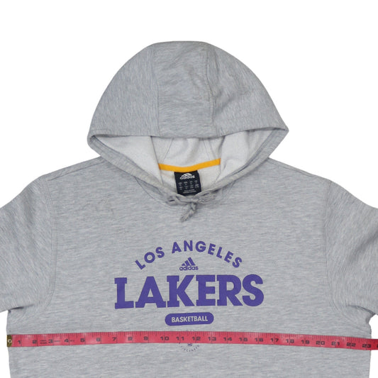 Adidas Men's Grey Los Angeles Lakers XL Pullover Hoodie