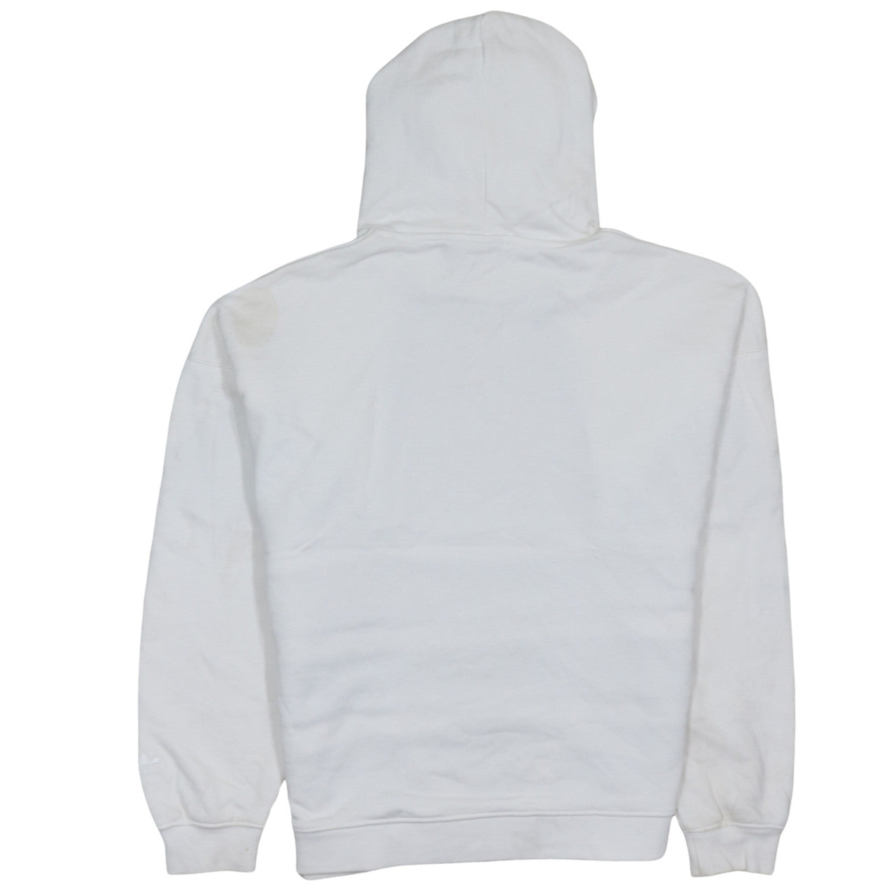 Adidas Women's White & Black Pullover Hoodie UK 10 Cotton Blend