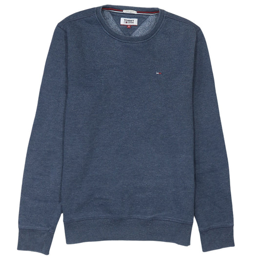 Tommy Jeans Men Blue Regular Fit Crew Neck Sweatshirt M