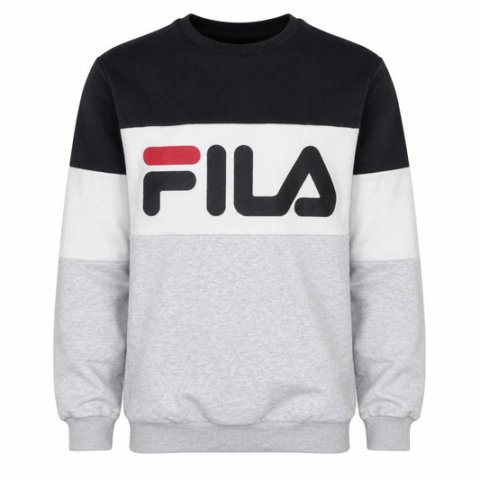 Fila Men's Multicoloured Crew Neck Logo Sweatshirt Size S
