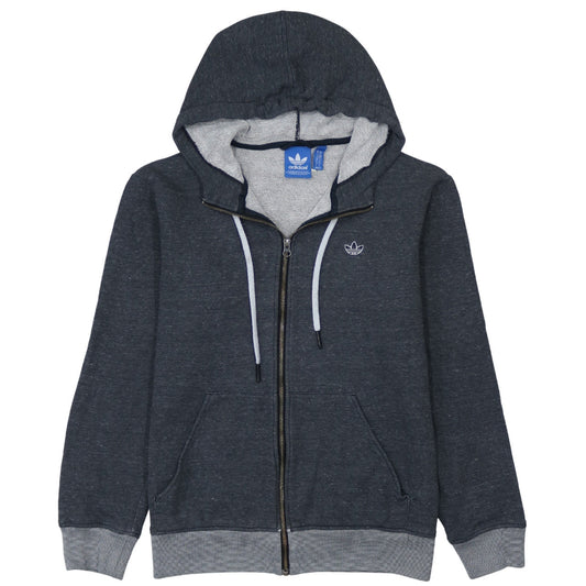 Adidas Mens Grey Full Zip Hoodie Size M Regular Fit