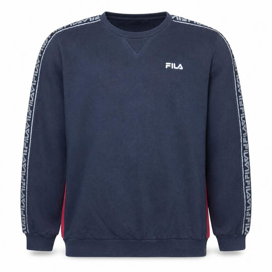 Fila Men's Blue XL Pullover Sweatshirt Crew Neck Logo Sportswear