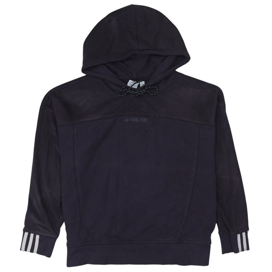 Adidas Womens Black Size 10 Pullover Hoodie Sweatshirt