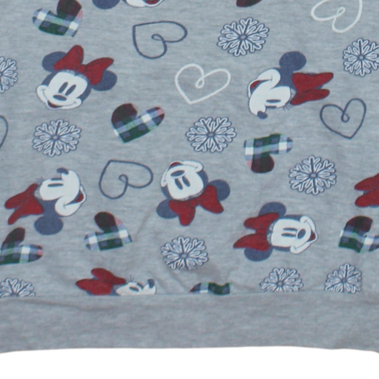 Disney Tu Womens Grey Minnie Mouse Pullover Sweatshirt Size 12