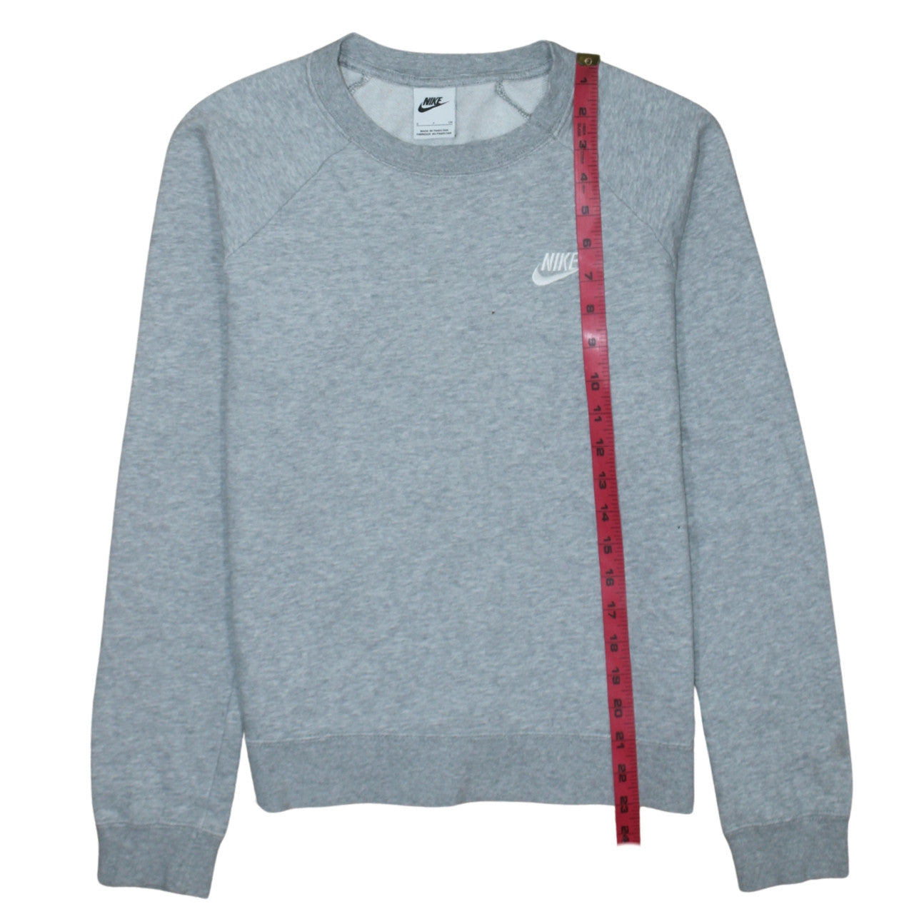 Nike Men's Grey Crew Neck Pullover Sweatshirt Size S