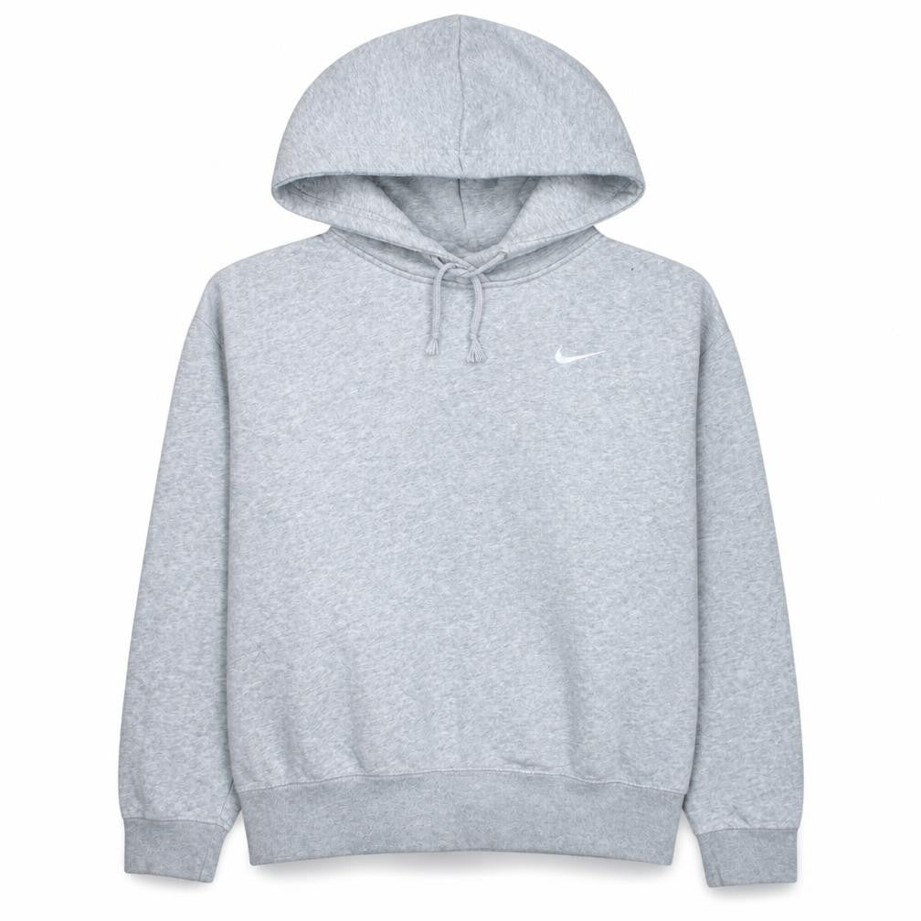Nike Women’s Grey Pullover Hoodie Medium Cotton Blend Warm Sweatshirt