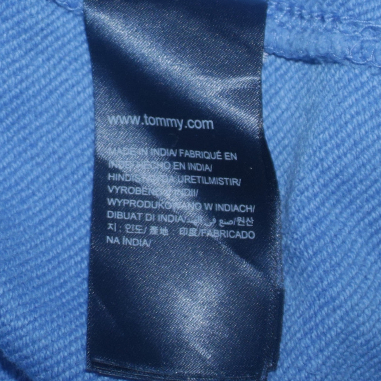 Tommy Hilfiger Men's Blue Pullover Hoodie Size S Graphic Print