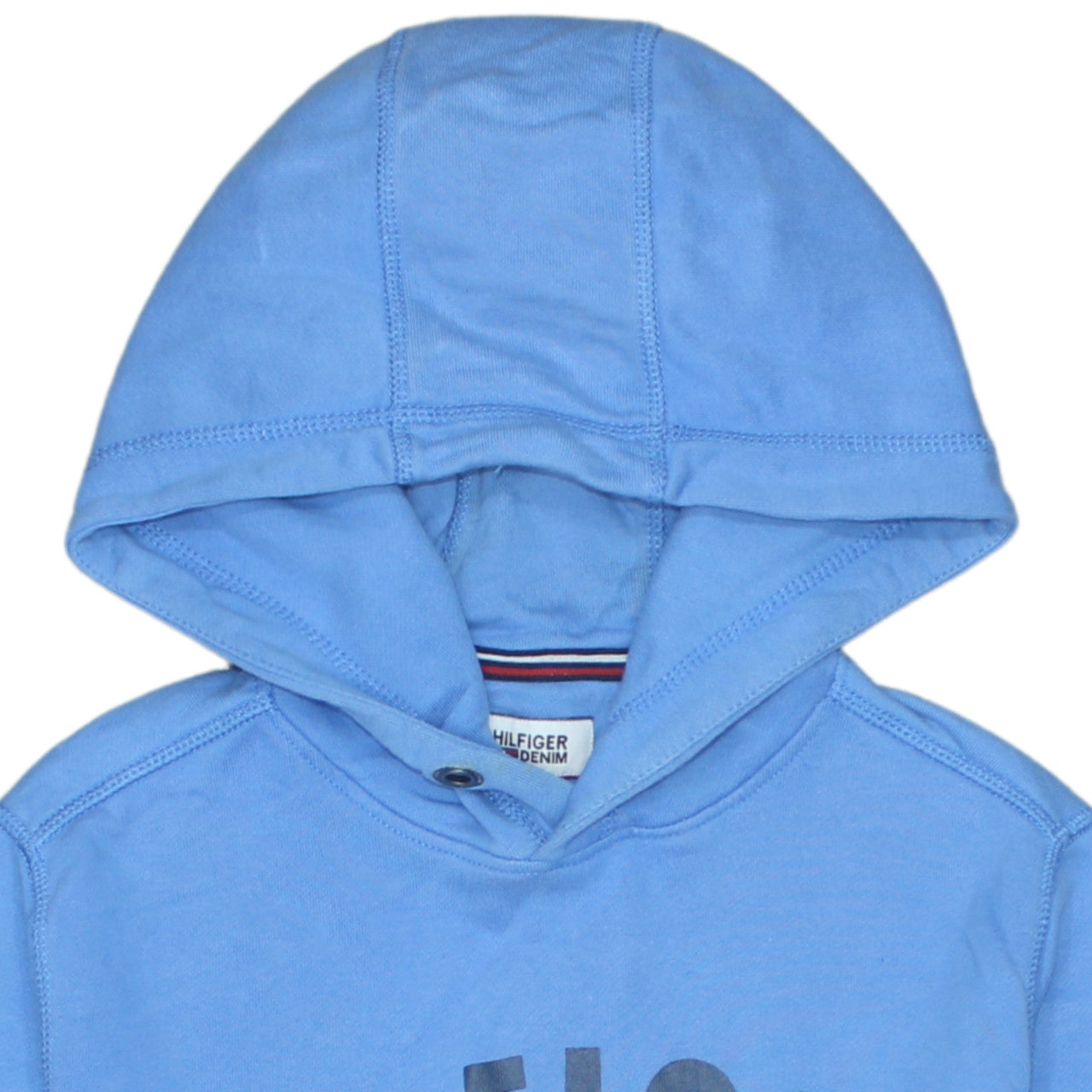 Tommy Hilfiger Men's Blue Pullover Hoodie Size S Graphic Print