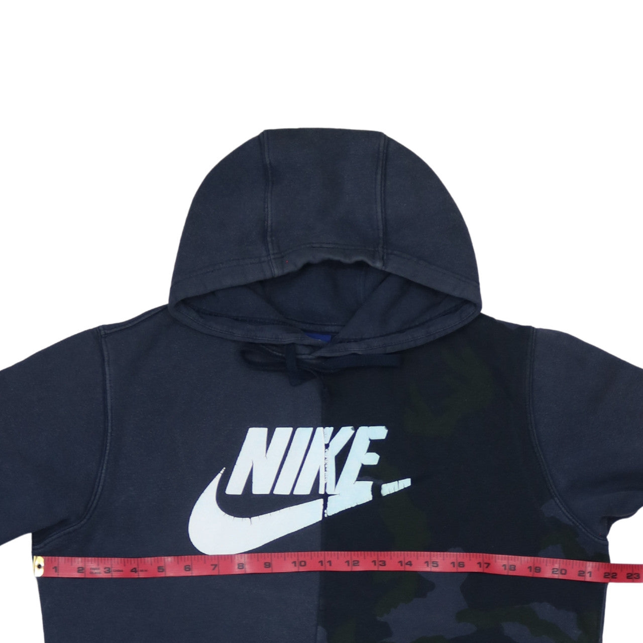 Nike Men's Blue Pullover Hoodie S Camouflage Graphic Logo Fleece
