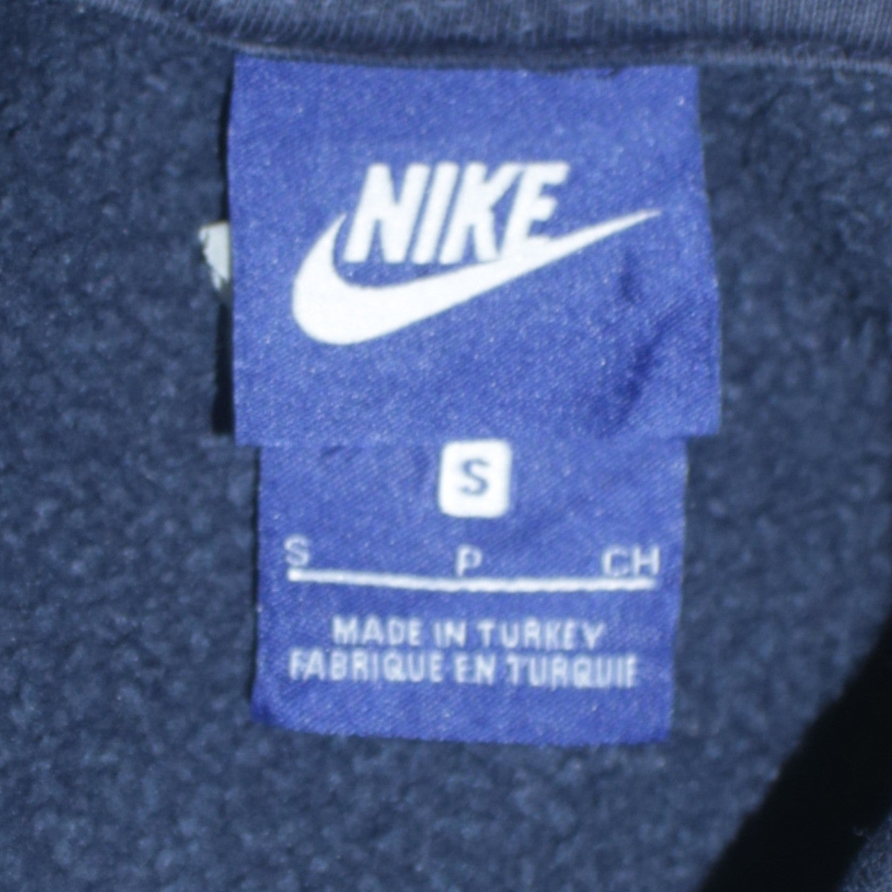 Nike Men's Blue Pullover Hoodie S Camouflage Graphic Logo Fleece