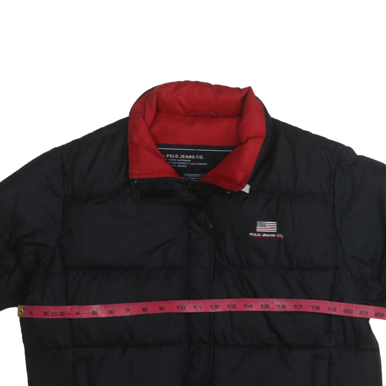 Ralph Lauren Polo Jeans Co. Women's Black Puffer Jacket Lined Size L