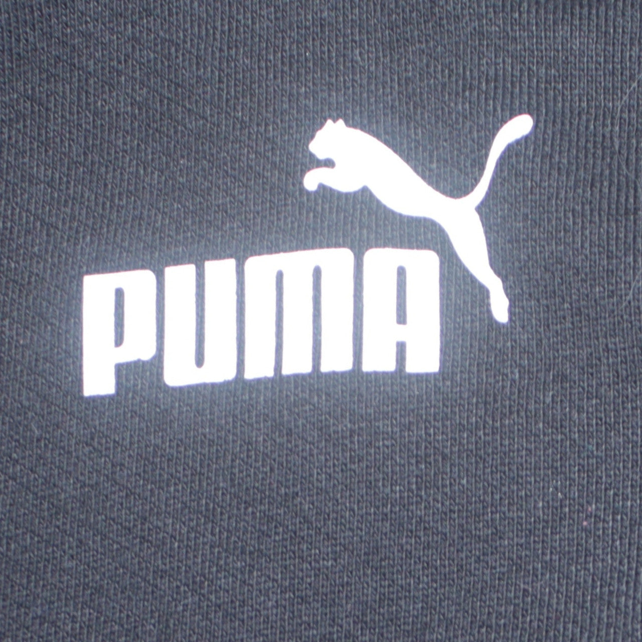 Puma Boys Black & White Pullover Hoodie 15-16 Years Colourblock Logo Fleece