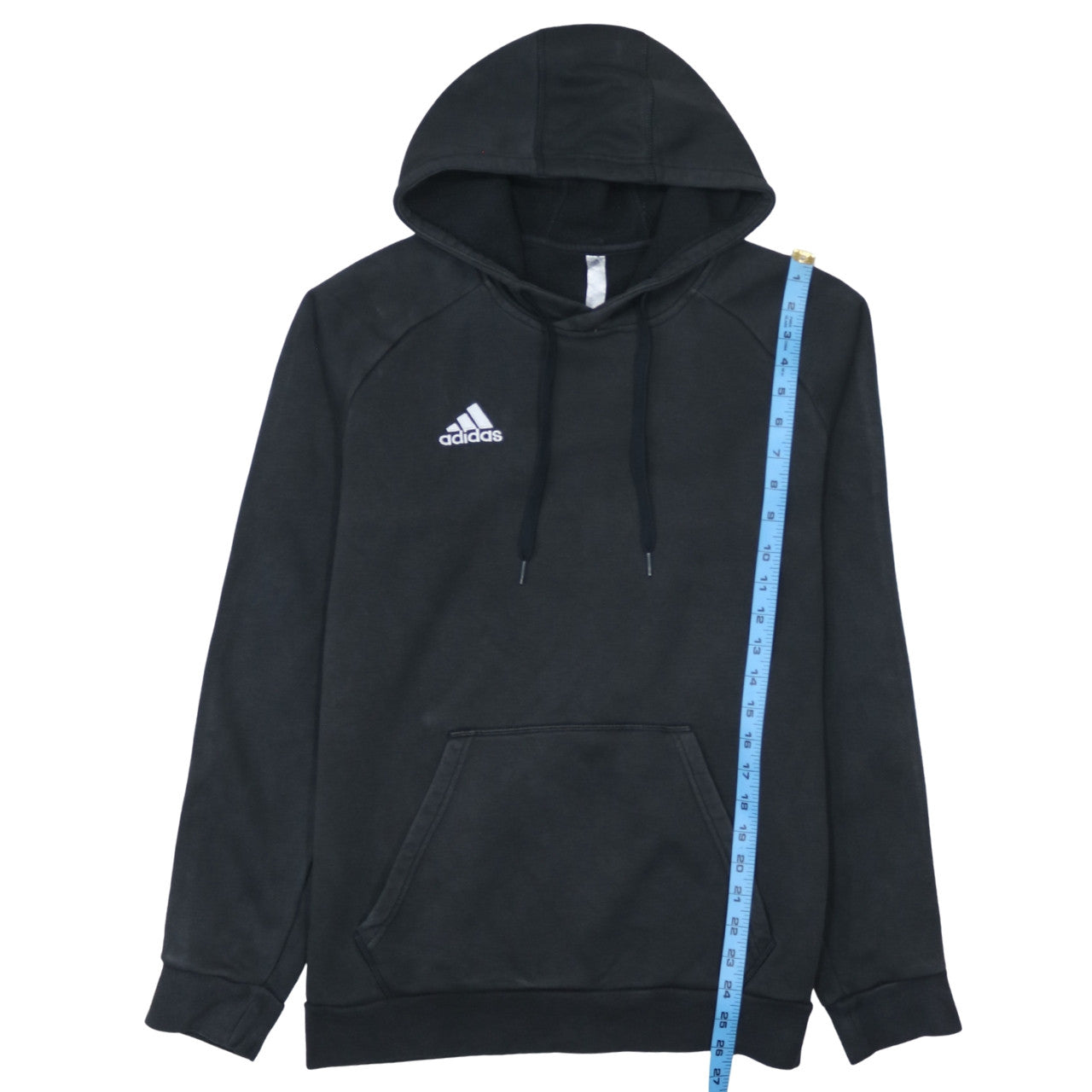 Adidas Men's Black Pullover Hoodie Size M Regular Fit Sportswear