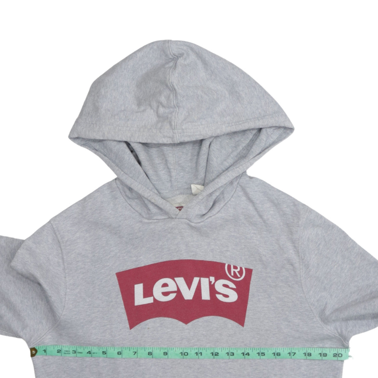 Levi's Men's Grey Pullover Hoodie S Classic Logo Sweatshirt