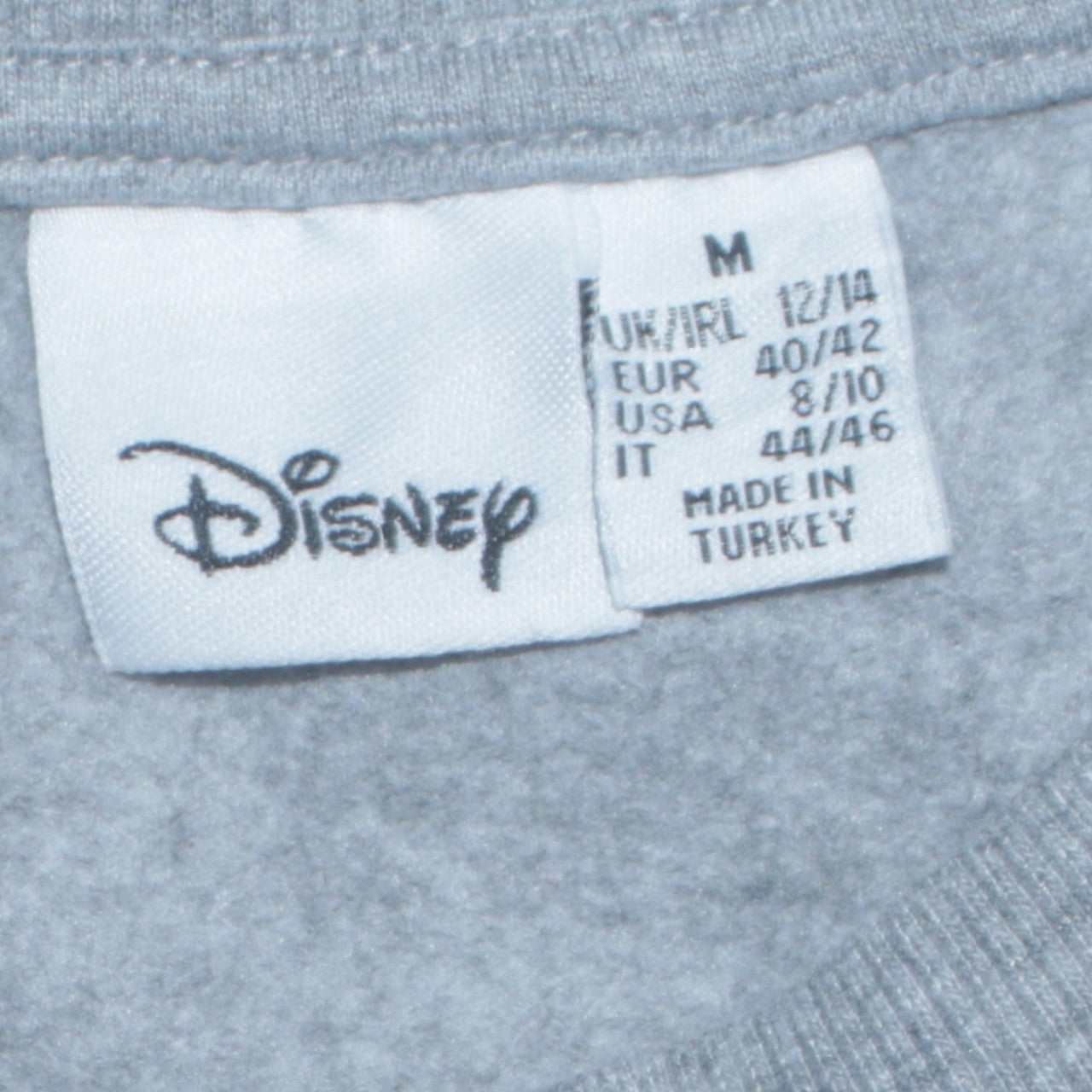 Disney Primark Women's Grey Eeyore Sweatshirt UK 12/14 Medium