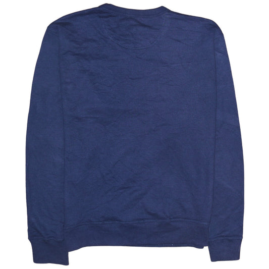 Champion Mens Navy Blue Crew Neck Pullover Sweatshirt Size M