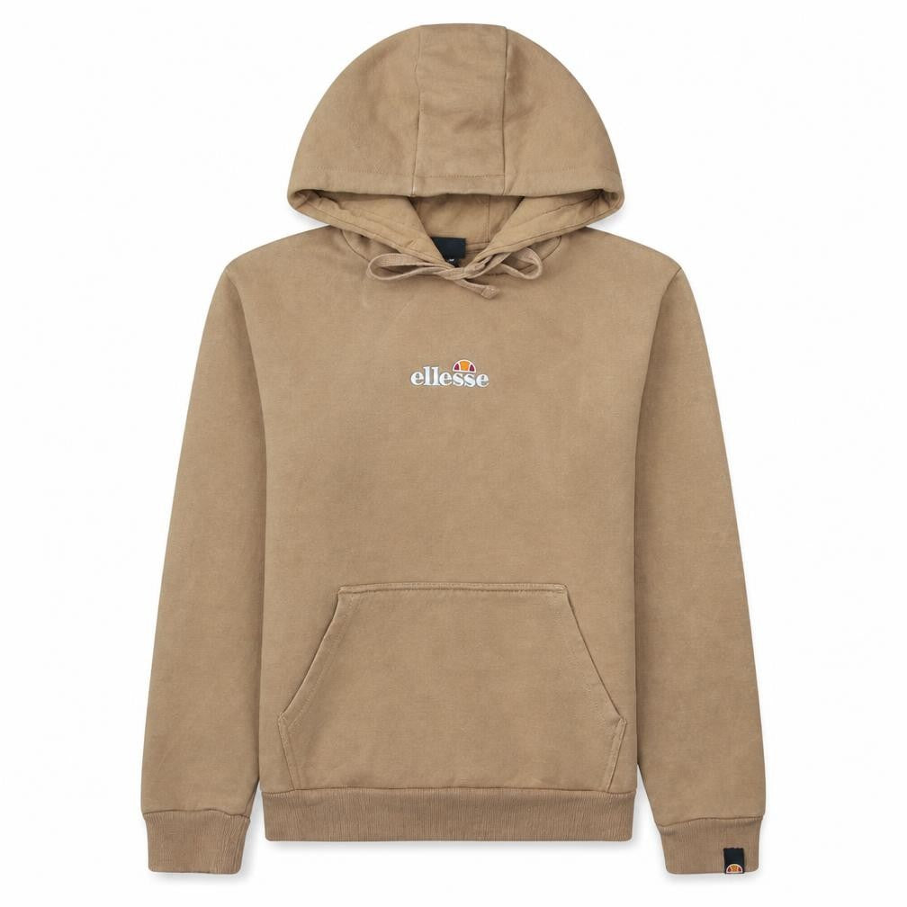 Ellesse Womens Beige Pullover Hoodie UK 8 Cotton Blend Casual
