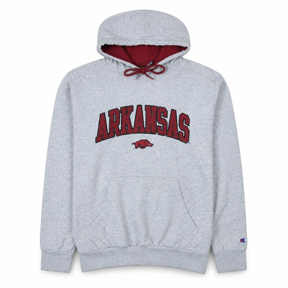 Champion Men’s Grey Arkansas Pullover Hoodie Size S