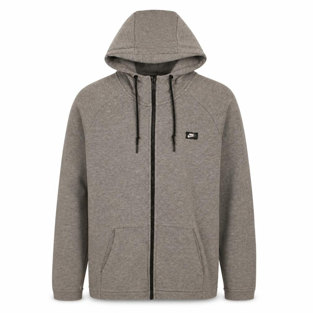 Nike Men's Grey Full Zip Hoodie Size M Regular Fit