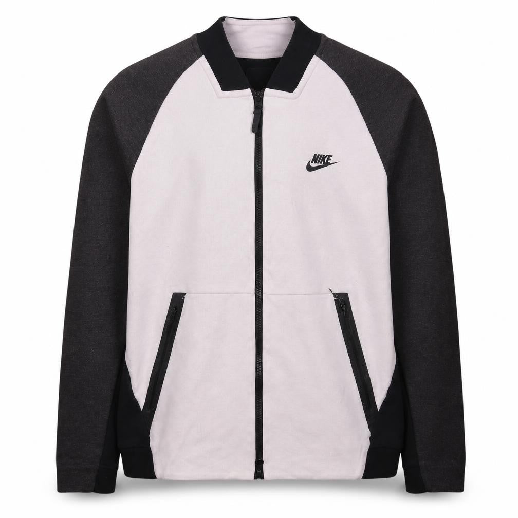 Nike Men's Black Grey Track Jacket L Lightweight Zip Sportswear